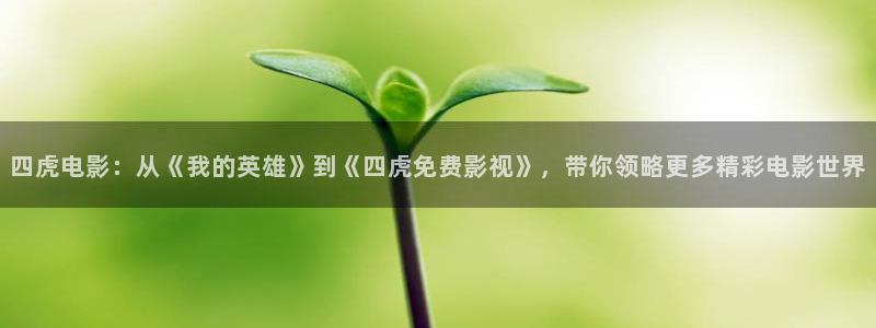 四虎好看影院：四虎电影：从《我的英雄》到《四虎免费影视》，带你领略更多精彩电影世界